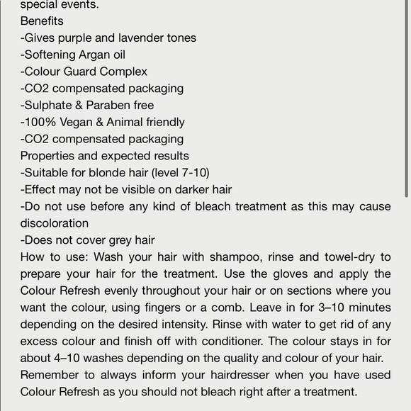 Maria Nila Lavender Colour Refresh - Picture 4 of 4